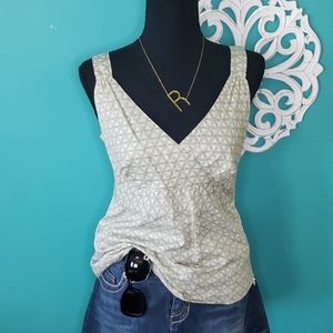 GAP Boho print side zip tank top size Medium